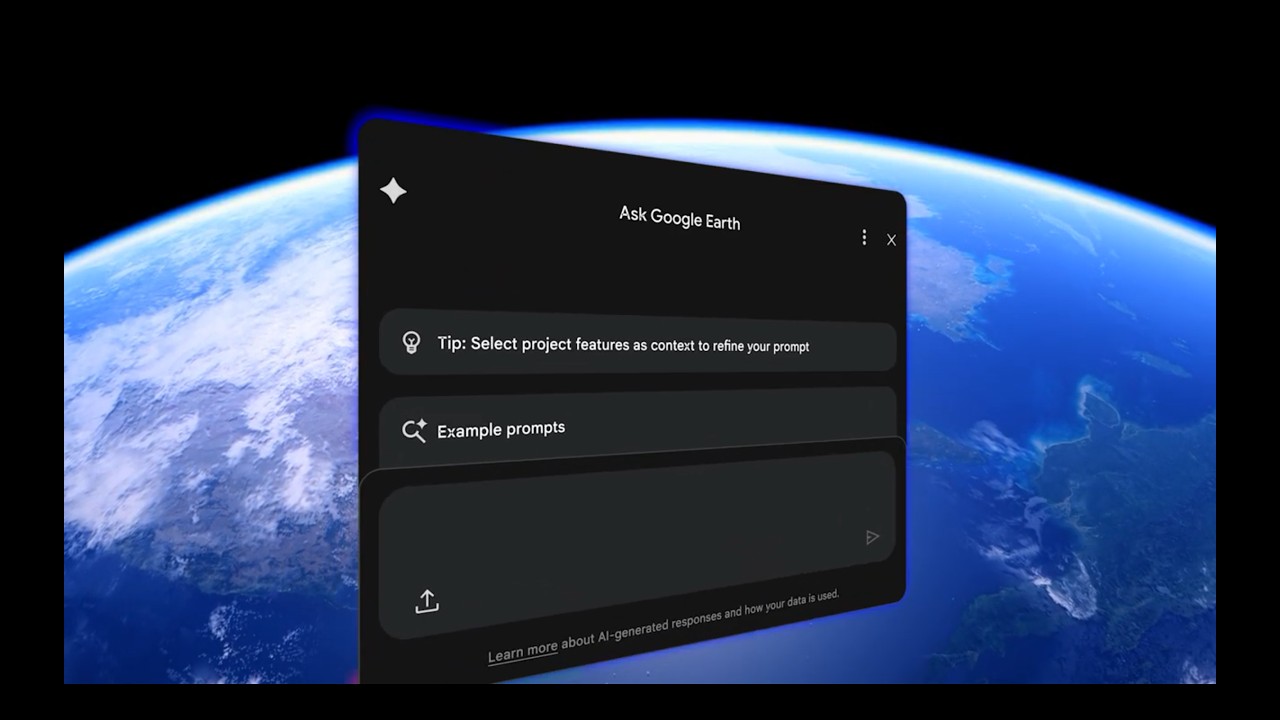 Ask Google Earth is now integrated with our data catalog