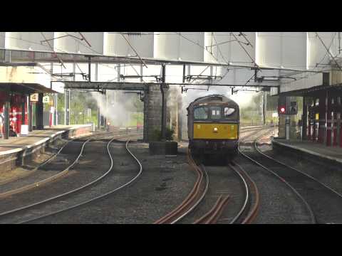33029 with 34067 Tangmere, 5Z34 Southall WCR - Carnforth Steamtown, 5th June 2014
