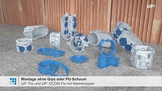 UP¹ Fix et UP¹ ECON® Fix – Montage encastré sans plâtre ni mousse