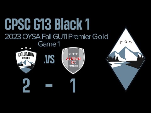 CPSC G13Black1 Fall 2023 U11 - Game 1 vs. Albion SC Portland 13G Academy (2-1)