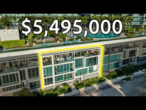 INSIDE A $5,495,000 ULTRA LUXURY HOME in MIAMI with PARK & WATER VIEWS
