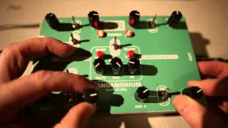 Video thumbnail for NANDAMONIUM double Drone with ECHO by Synthrotek DEMO Noise Machine Pedal by synthrotek