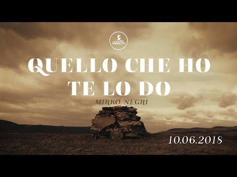 Domenica Gospel @ Torino | Quello che ho te lo do - Mirko Negri | 10.06.2018