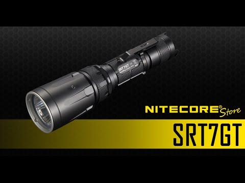 Taktinis žibintuvėlis NITECORE SRT SRT7GT (450 m, Baltas) video