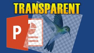 HOW TO MAKE PICTURE TRANSPARENT IN POWERPOINT