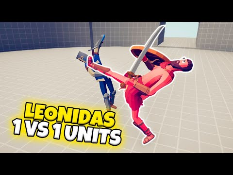 LEONIDAS 1 VS 1 UNITS (CUSTOM) | TABS MODDED GAMEPLAY