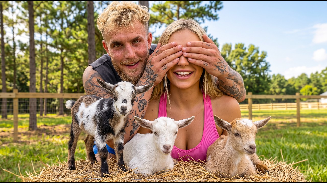 Surprising My Fiancé with Baby Goats!