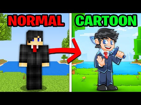 Minecraft, But You Turn into a Cartoon...