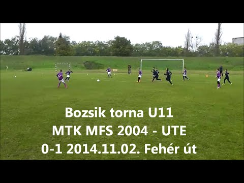 Bozsik torna U11 MTK MFS 2004 - UTE 0-1 2014.11.02. Fehér út