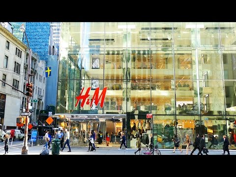 5th Avenue Shops and Stores, Manhattan, New York City, 4K video