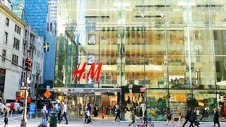 5th Avenue Shops and Stores, Manhattan, New York City, 4K video