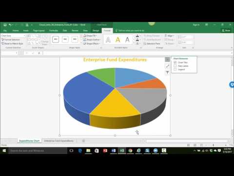 Formatting a Chart Title and Data Labels