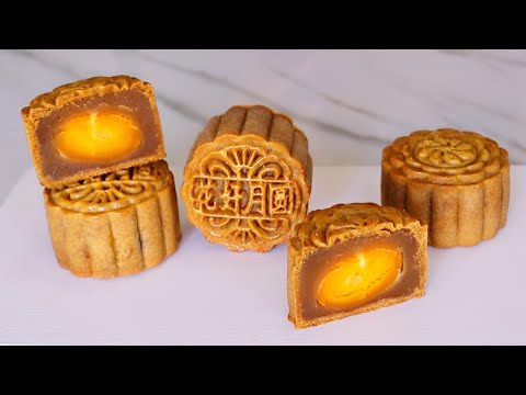 Easiest Mooncake Recipe [Salted Egg Yolk Mooncake] How To Make Mooncake / Chinese Mooncake Festival