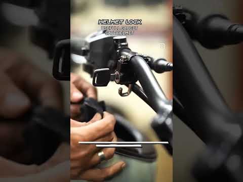 Helmet lock 🔐 #usefullgadgets #bike #bikelover #lock #rider #ytshorts