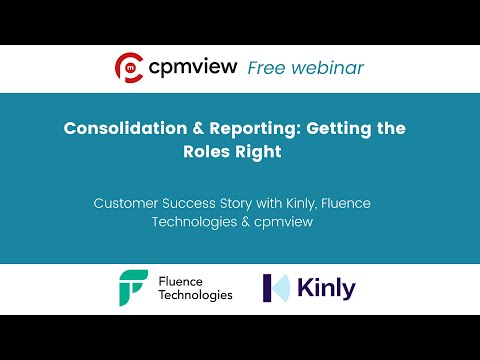 Screenhot: Webinar: Consolidation & Reporting, Getting the Roles Right