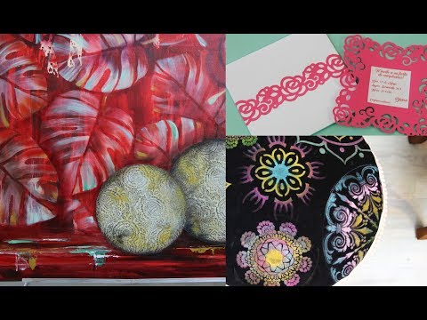 ManosalaObraTv - Programa 36 - Pintar Cuadros - Tarjetas Troqueladas - Tapiceria - Stencils
