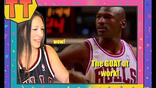 Tina Tries Reacting - Michael Jordan's HISTORIC Bulls Mixtape