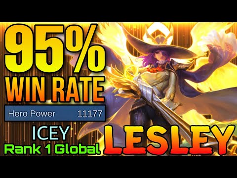 95% Win Rate Lesley with 11,100+ Hero Power! - Top 1 Global Lesley by ICEY - Mobile Legends