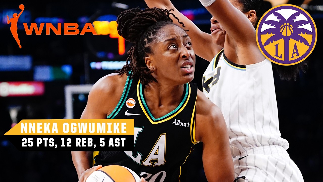 Nneka Ogwumike’s DOUBLE-DOUBLE powers Sparks to win vs. Sky | WNBA on ESPN