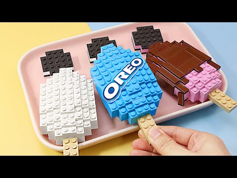 I Made Lego OREO IceCream Simple and Quick for a SMILE 🍨 Best of LEGO Recipe