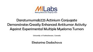 Radioimmunoimaging and radioimmunotherapy applications are supported by the MILabs VECTorCT platform