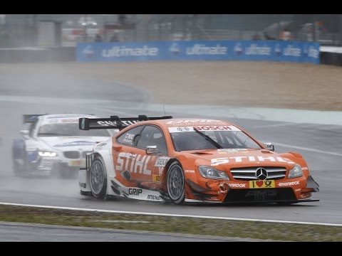 Robert Wickens overtakes 2 cars in 1 corner, 2013 DTM Nürburgring