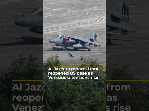Al Jazeera reports from reopened US base as Venezuela tensions rise | AJ #shorts