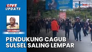 Bentrok Antar-pendukung, di Luar Arena Lempar Batu di Dalam saling Ejek saat Debat Pilgub Sulsel