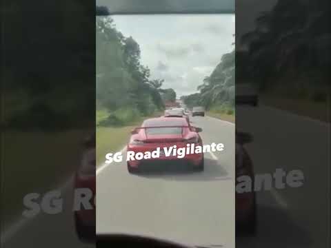 17jul2022 Kota tinggi porsche convoy driving recklessly wanted by malaysia police for investigation