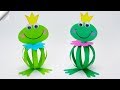 Funny frogs Moving paper TOYS  Easy paper crafts