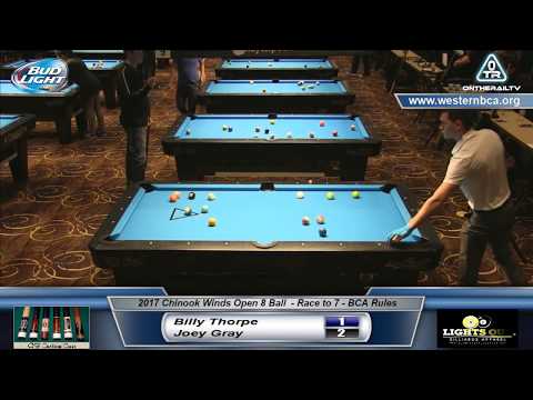 2017 Chinook Winds Open 8-Ball – Billy Thorpe vs Joey Gray