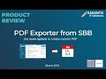 PDF Exporter from SBB  - Live Demo by GARANTIS IT Solutions