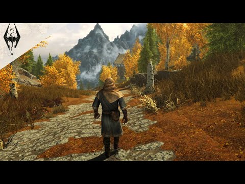 Relax Walking From Riften to Nightgate Inn - Skyrim - Music & Ambience