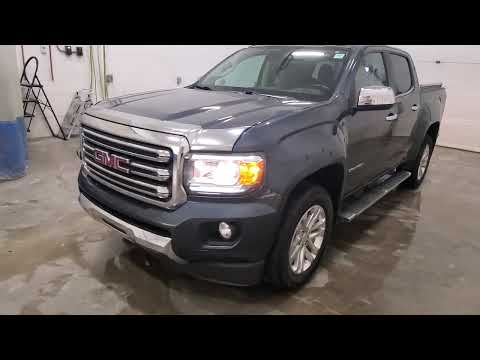 2019 GMC Canyon Crew Cab Short Box 4-Wheel Drive SLT in Blue for sale at Indian Head Chrysler Dodge Jeep Ram Ltd. in Indian Head, SK