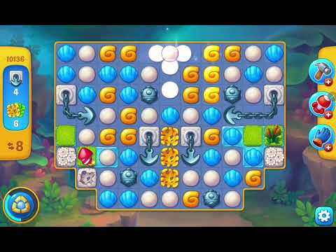 Fishdom Easy Level 10136 ( with ingame lightning and firecracker boosters)