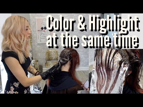 RED to BRUNETTE WITH HIGHLIGHTS ~ Full Tutorial //...