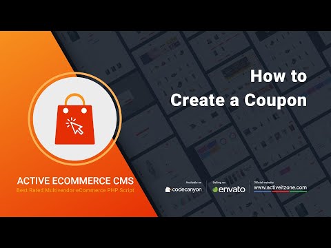 How to Create a Coupon  | Active eCommerce CMS | Best PHP shopping cart script