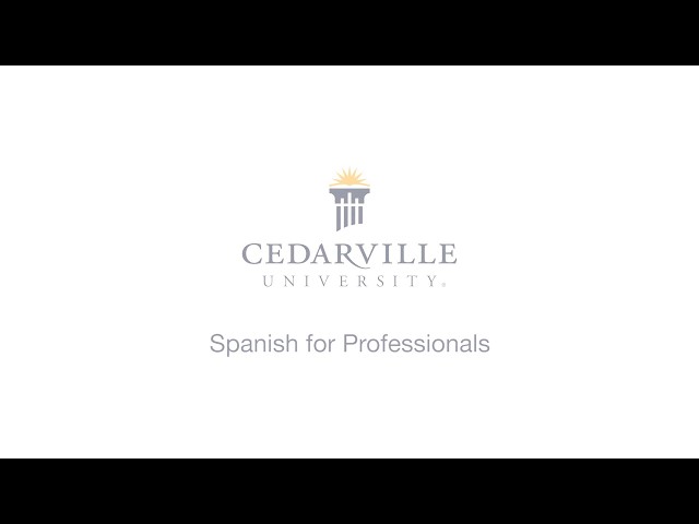 Thumbnail for video titled: Why Study Spanish for Professionals at Cedarville?