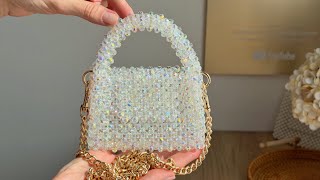 DIY Mini Crystal Beaded Bag | Easy Step by Step Tutorial