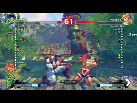 SSF4 Rank Match  yuza beach1234 (DI)  vs hydeBuffy (AD)