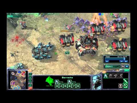 Starcraft II Epic Late Marine Rush Fail