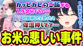 最近あった嬉しいことからなぜか炊飯器の悲しいお米エピソードになって爆笑する一ノ瀬うるは【一ノ瀬うるは/橘ひなの/白雪レイド/APEX/ぶいすぽっ！/切り抜き】