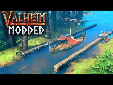 ISLAND CANAL CONSTRUCTION BEGINS! Modded Valheim EP10