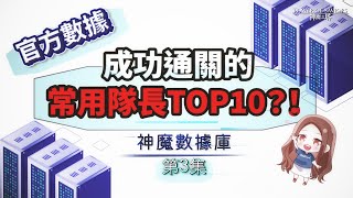 [情報] 成功通關的常用隊長TOP10 神魔數據庫