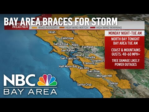 Bay Area Storm to Bring Gusty Winds, More Rain