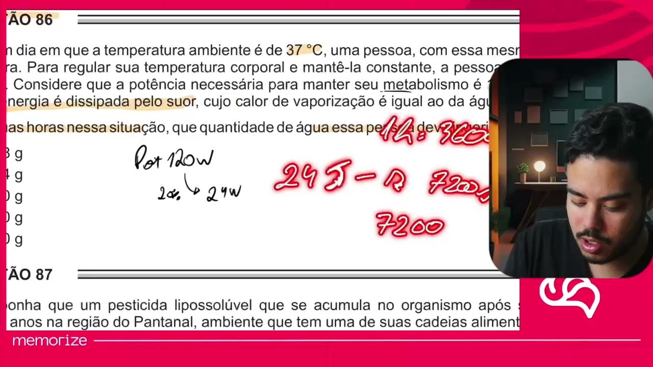 Resolução em Vídeo — Questão 86 ENEM 2016 PPL
