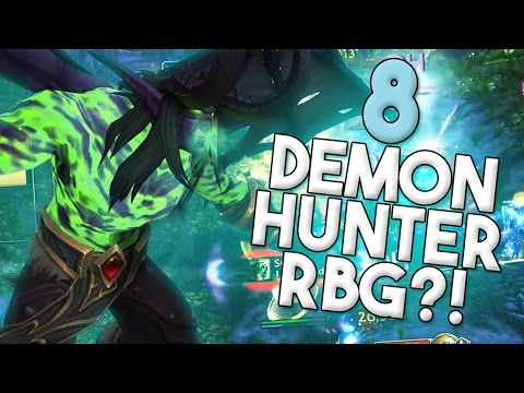 8 DEMON HUNTERS vs Moonkin !? 7.15 High rated Balance Druid Battlegrounds