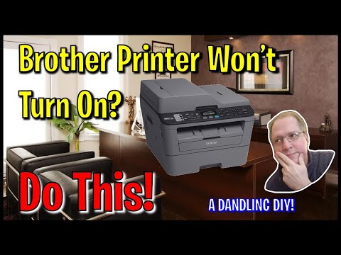 Brother Printer Won't Turn On?  EASY FIX!  DIY for FREE!!