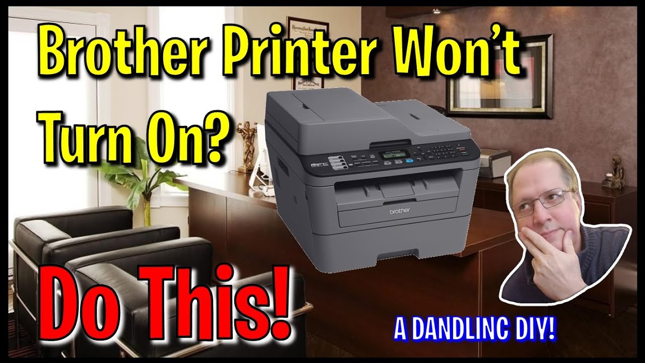 Brother Printer Won't Turn On?  EASY FIX!  DIY for FREE!!