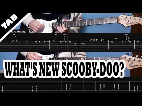 What's New Scooby-Doo? Theme | Guitar TAB | Lesson | Tutorial